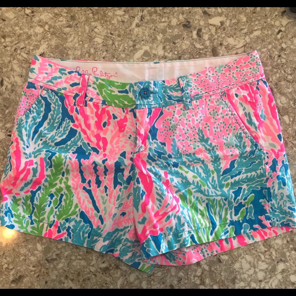 Lilly Pulitzer Let’s Cha Cha Callahan Shorts Sz 10